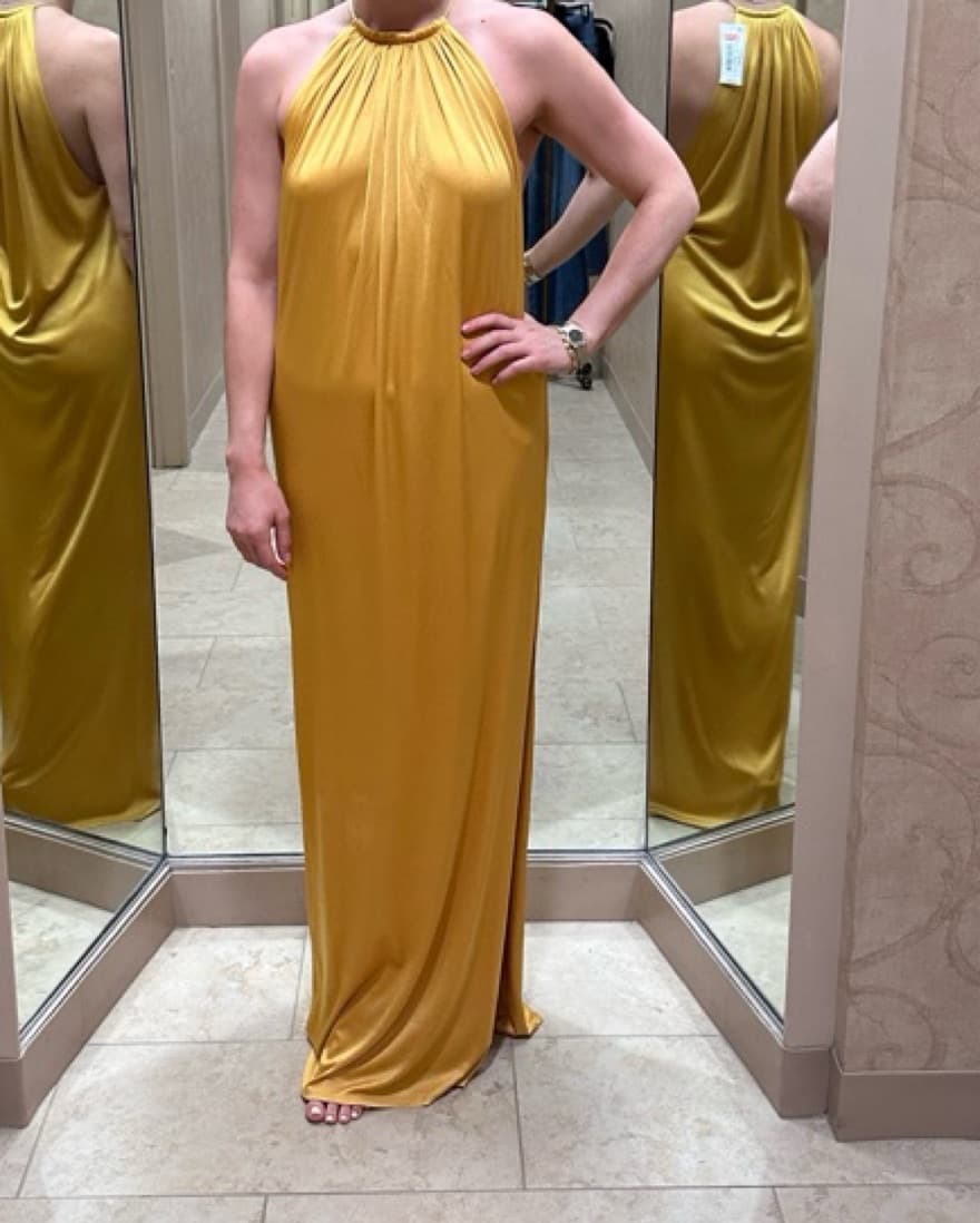 Ronny Kobo Estere Yellow / Gold Gown - Image 5