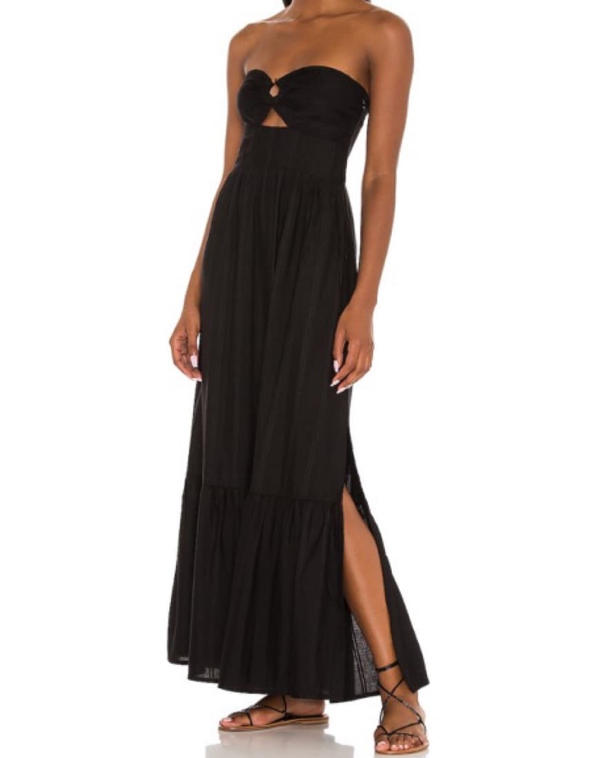 L*SPACE Melody Dress Black Maxi - Image 3