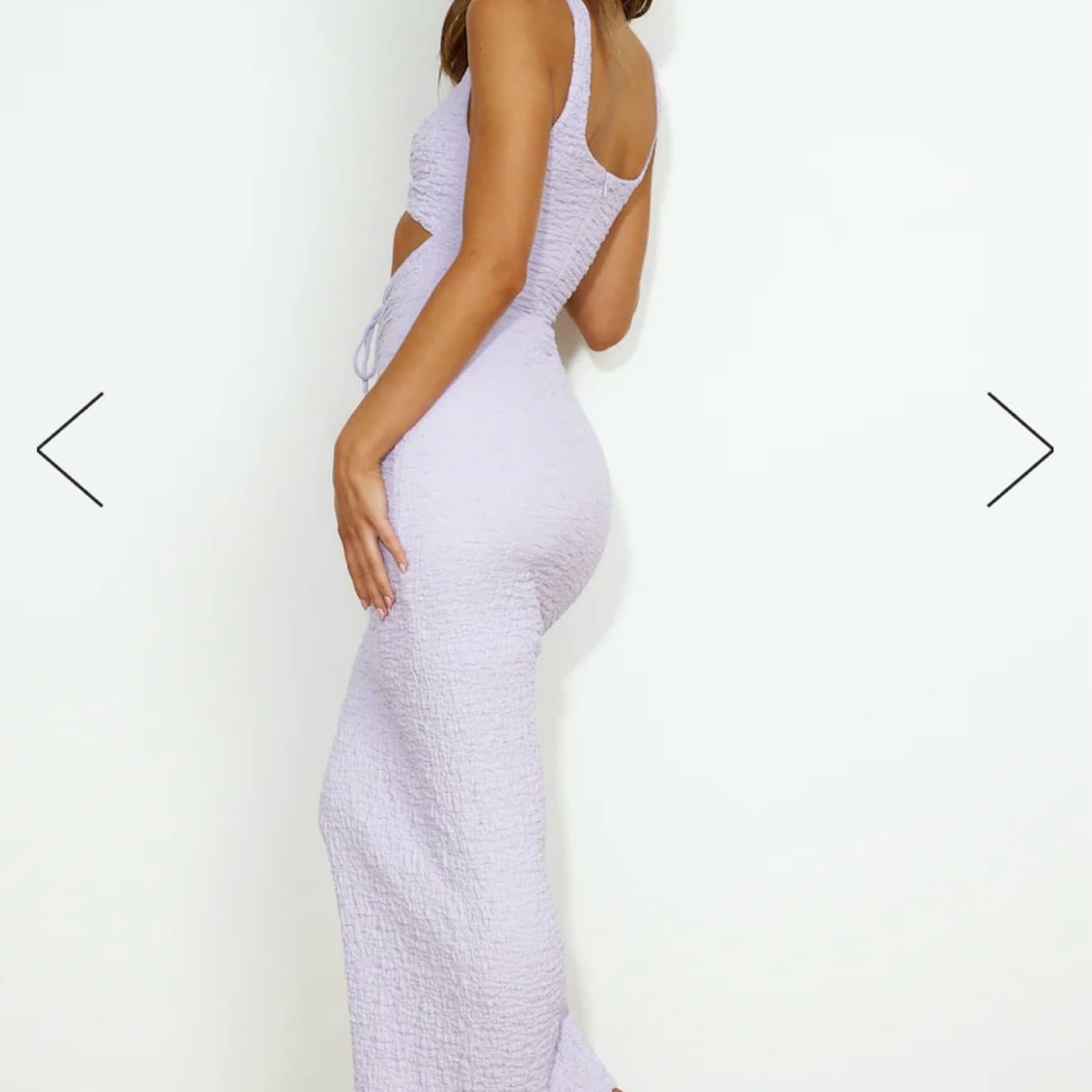 Found Gold Midi Dress Lilac - Image 2
