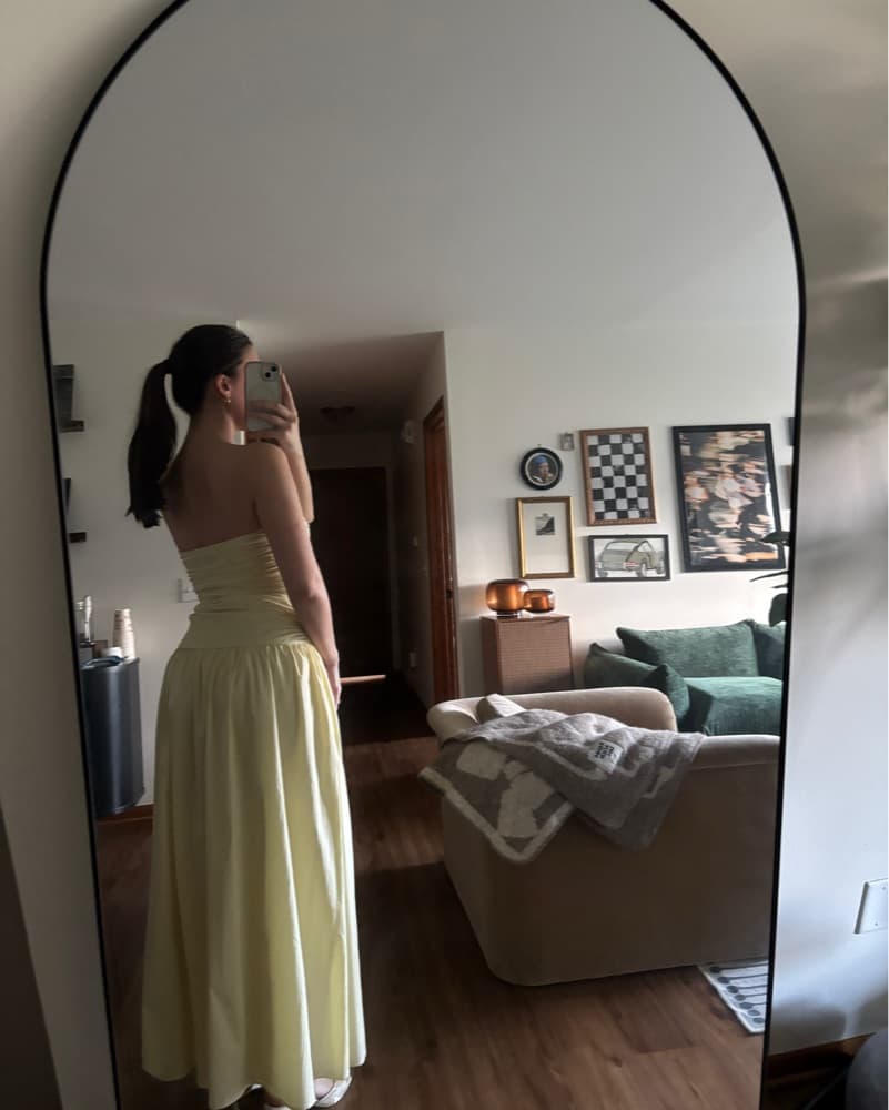 Pepper Mayo Yellow Drop Waist Dress - Image 2