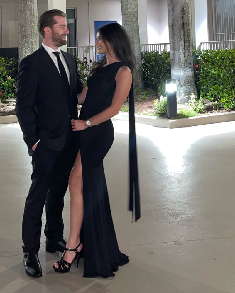 Revolve Black One Shoulder Gown - Image 1