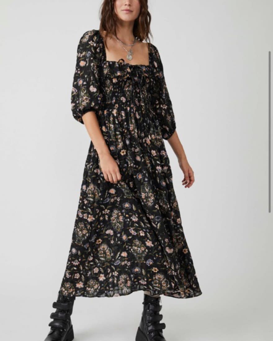 Free People Oasis Printed Midi Dress - Image 1
