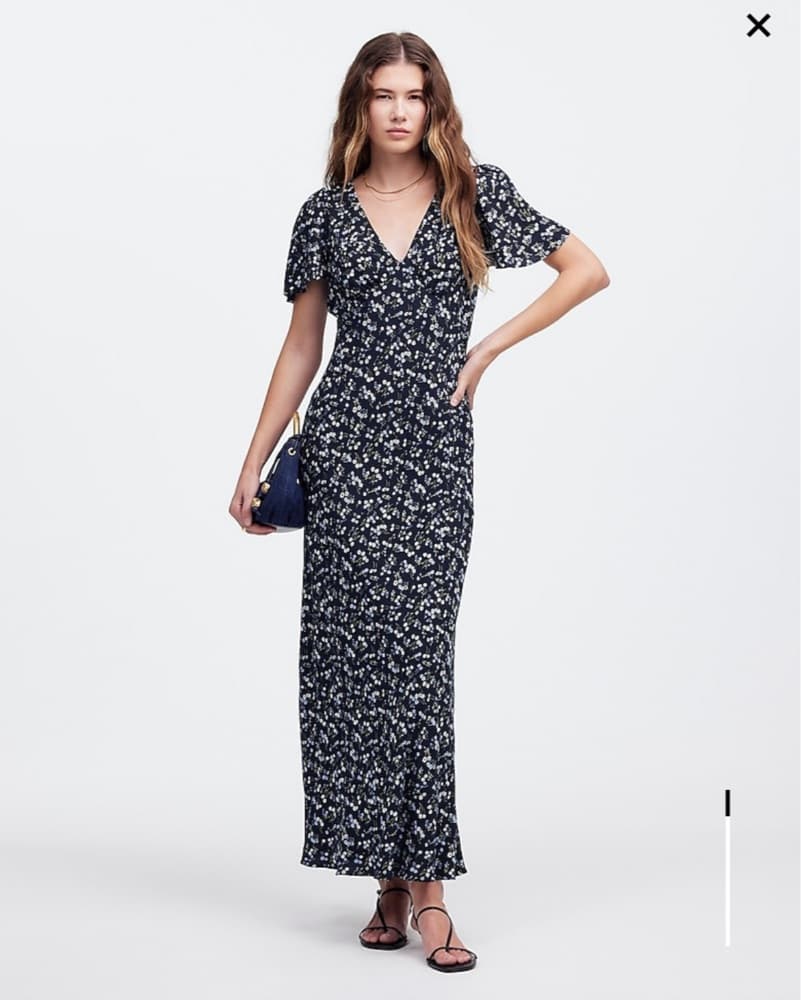 Madewell Flutter Sleeve Maxi Dress - Image 1