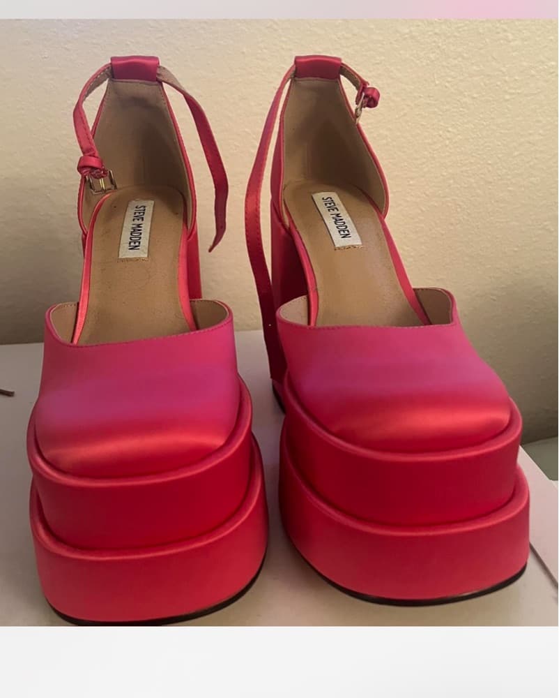 Hot Pink Barbie Platforms - Image 2