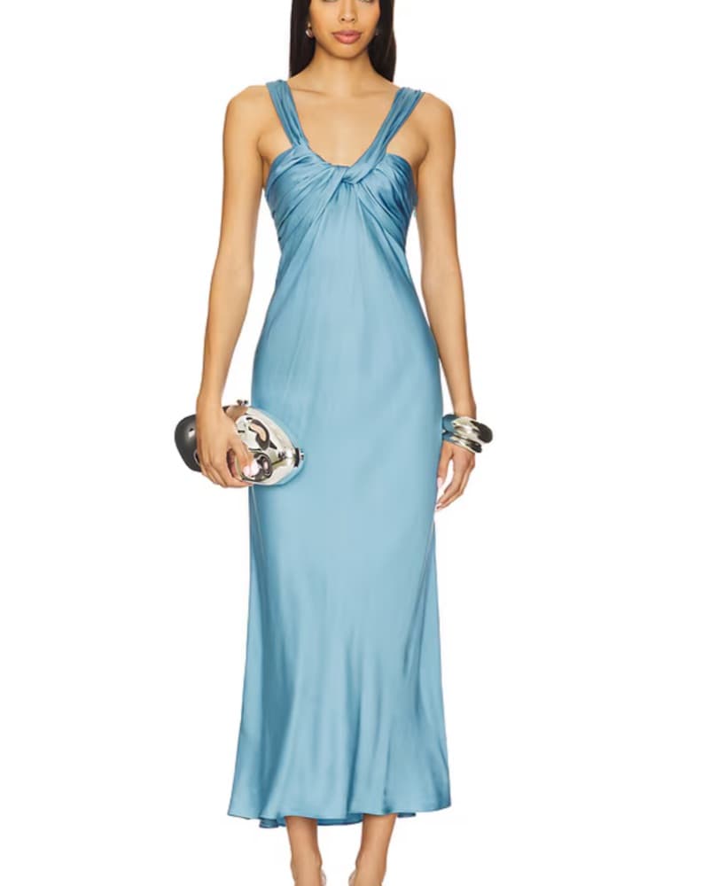 A.L.C. Ivy Dress in Blue Lagoon - Image 1