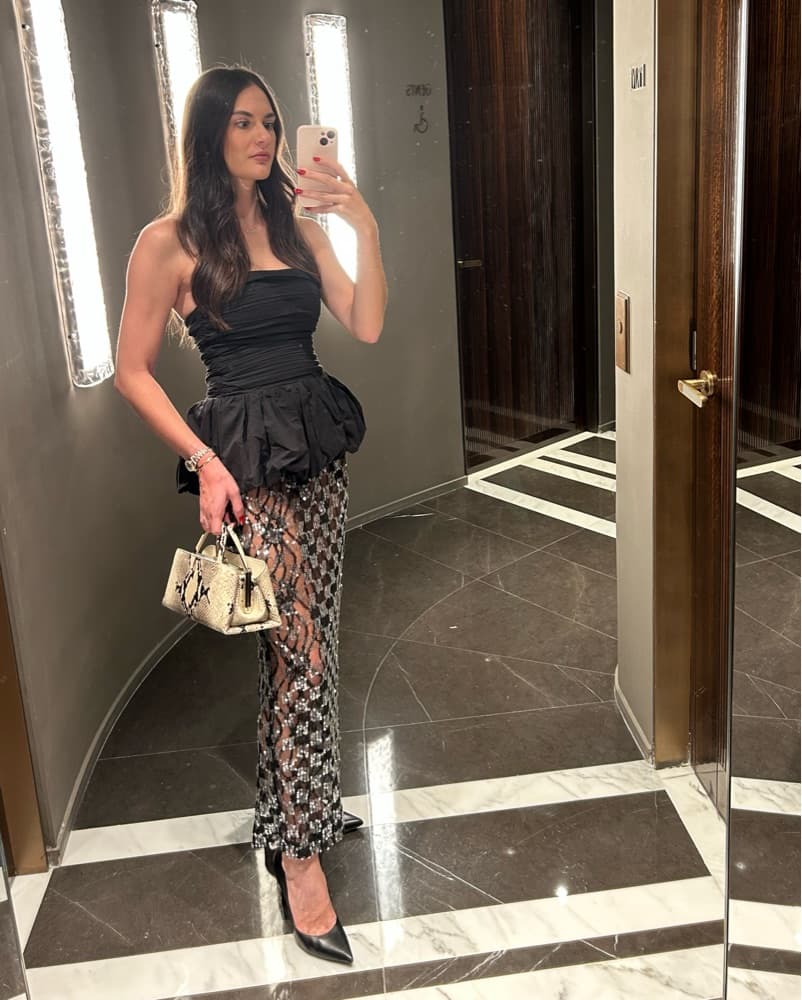 Sheer sequin Skirt - XS - Image 1