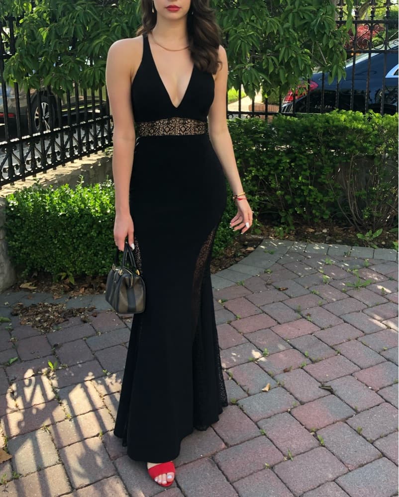🖤Revolve black tie gown - Image 1