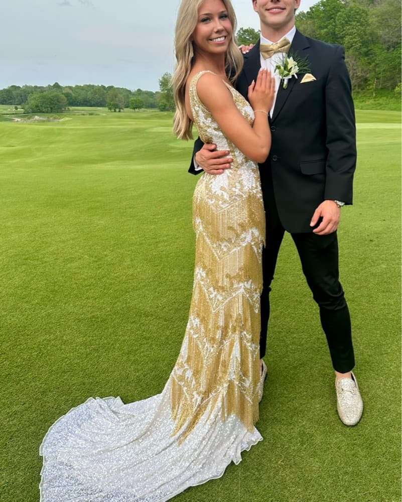 Jovani Gold Dress - Image 4