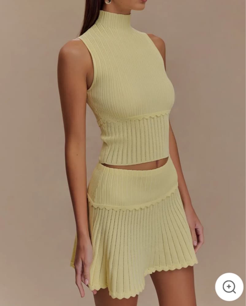 Meshki yellow pointelle set - Image 2