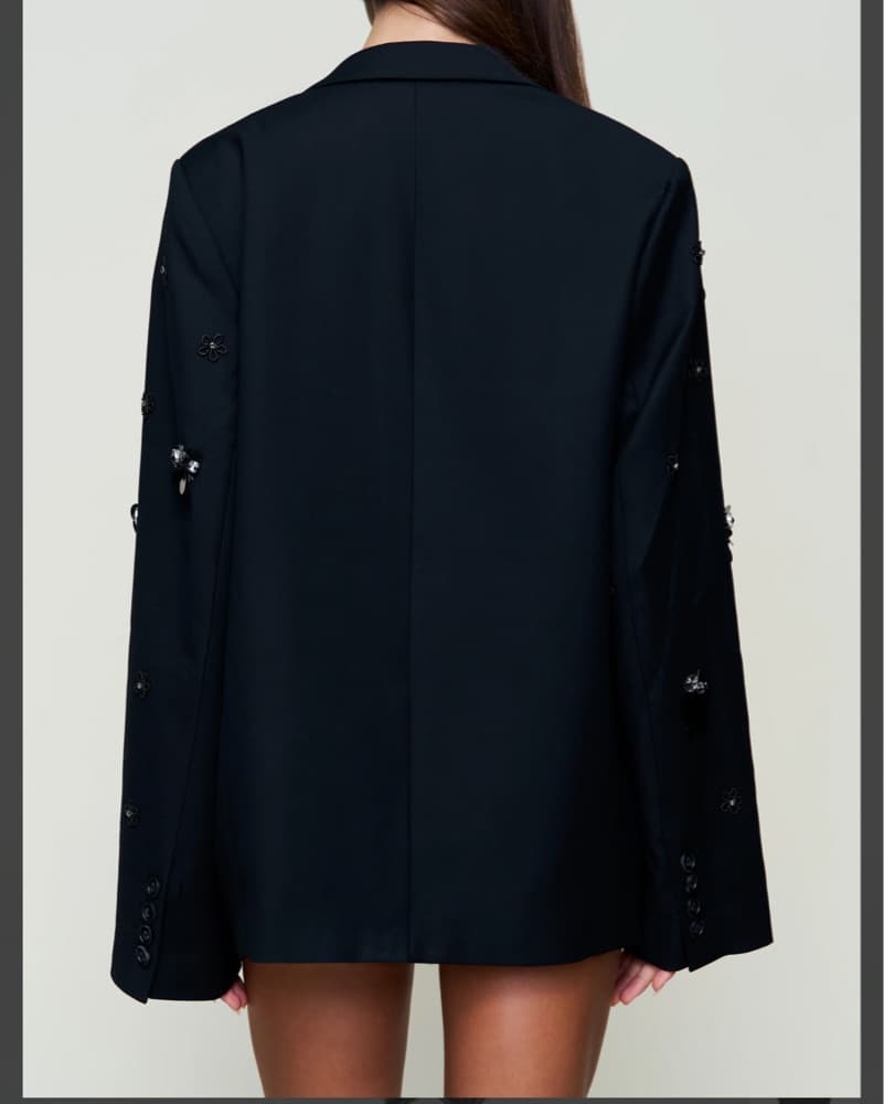 Guizio Embellished Oversized Blazer - Image 5