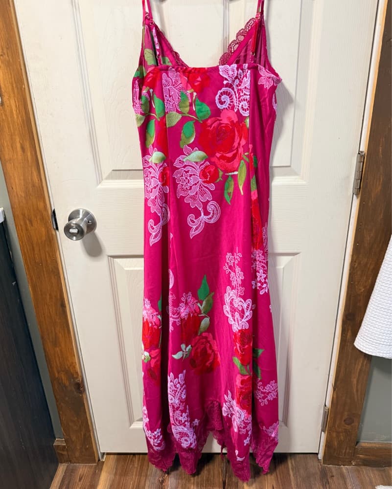 Free People Intimates Midi SATIN Dress - Image 6
