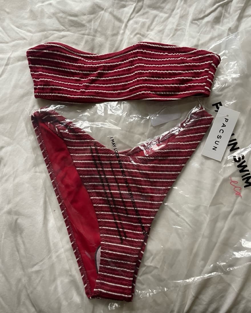 Pacsun Bandeau Bathing Suit - Image 1
