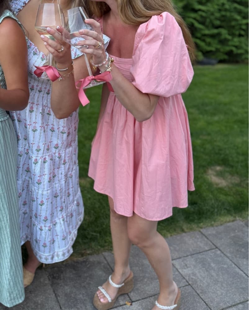 Abercrombie Mini Dress with Puff Sleeves - Image 3