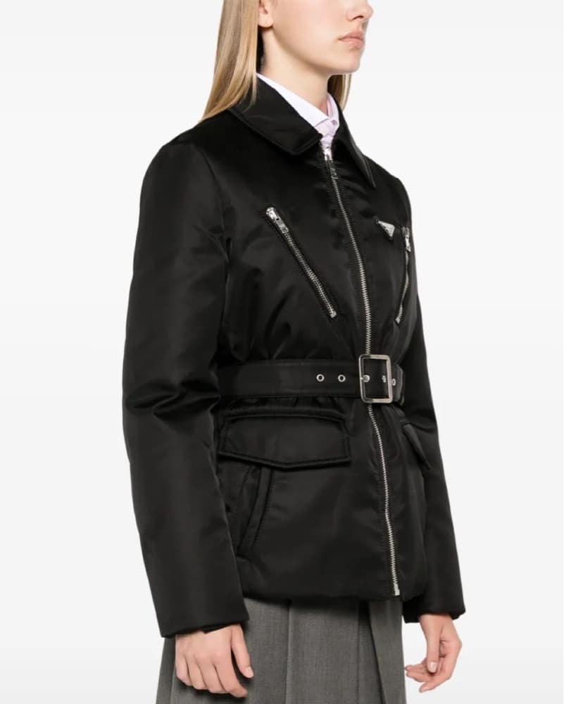 Prada Triangle-Logo Padded Jacket - Image 3