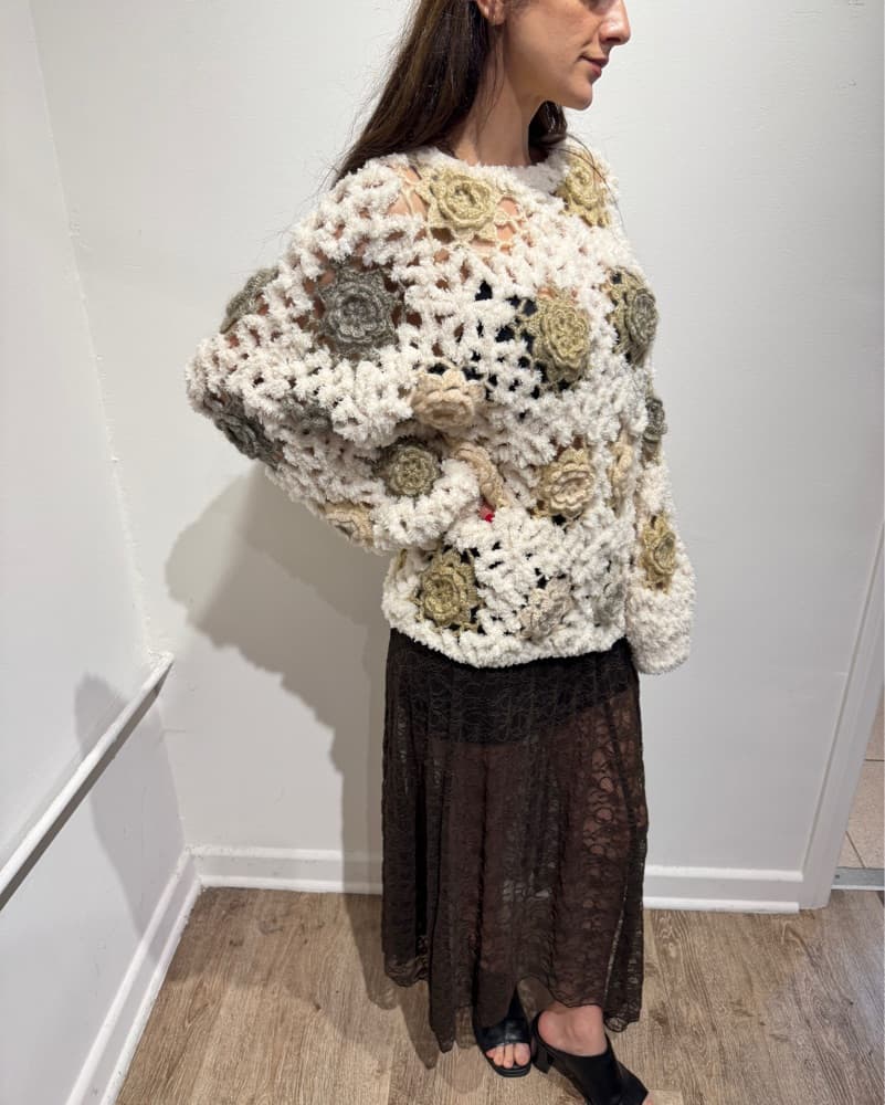 Hand made crochet sweater - Image 1
