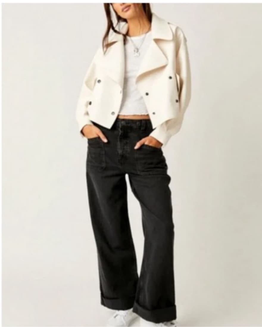 Free People Alexis Leather Jacket - Image 2