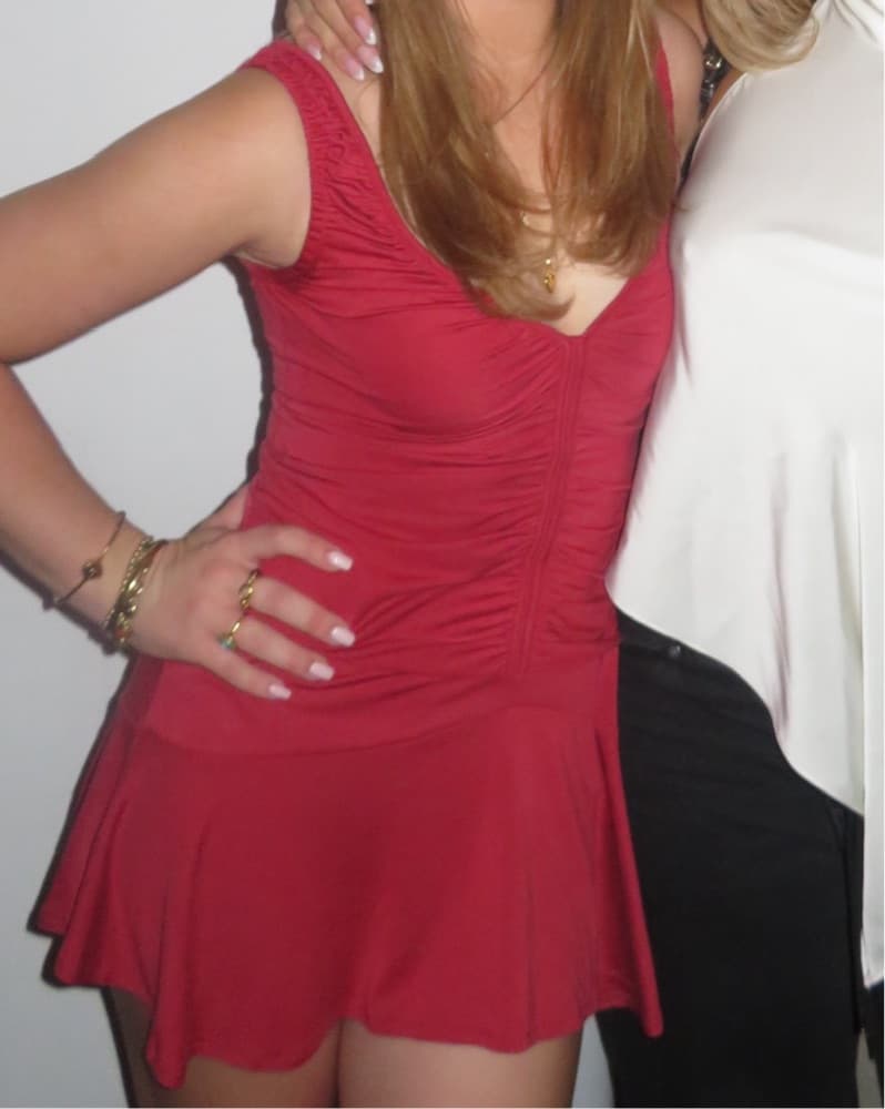 Red With Jean Bobby Dress - Image 3