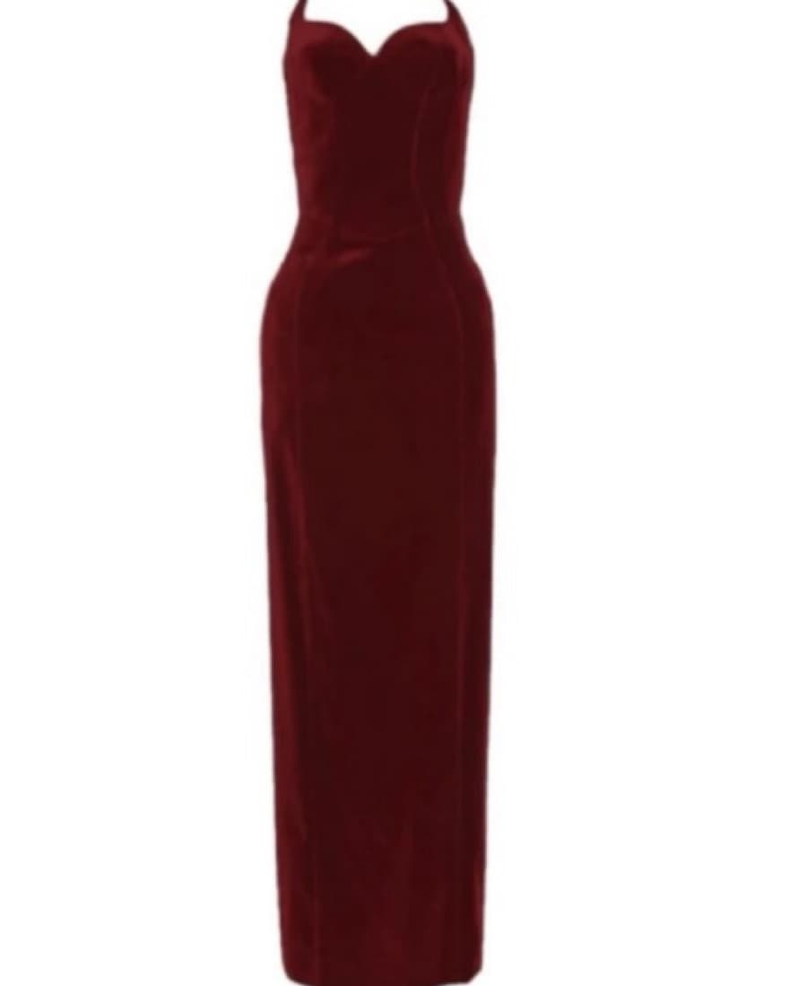 Velvet Merlot, Strapless Dress  - Image 2