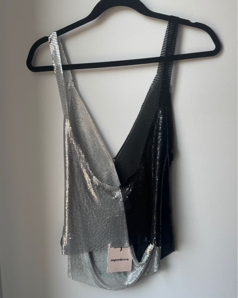 Superdown Chainmail 2 Tone Tank - Image 3