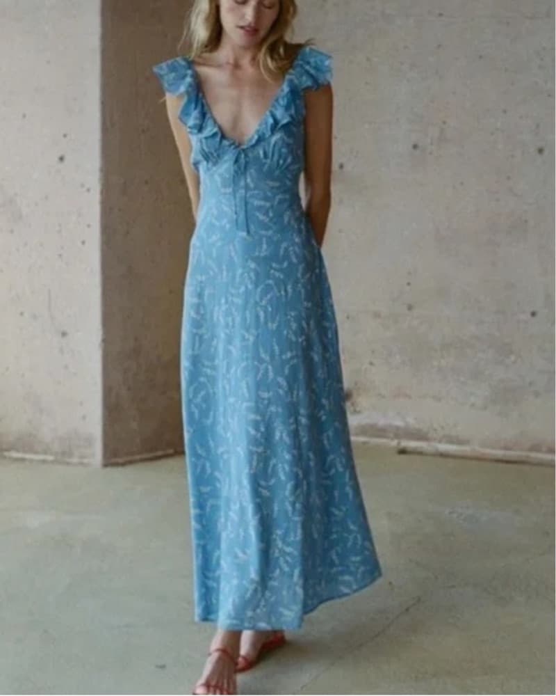 DÔEN Lulani dress in Lapis Bluebell - Image 4