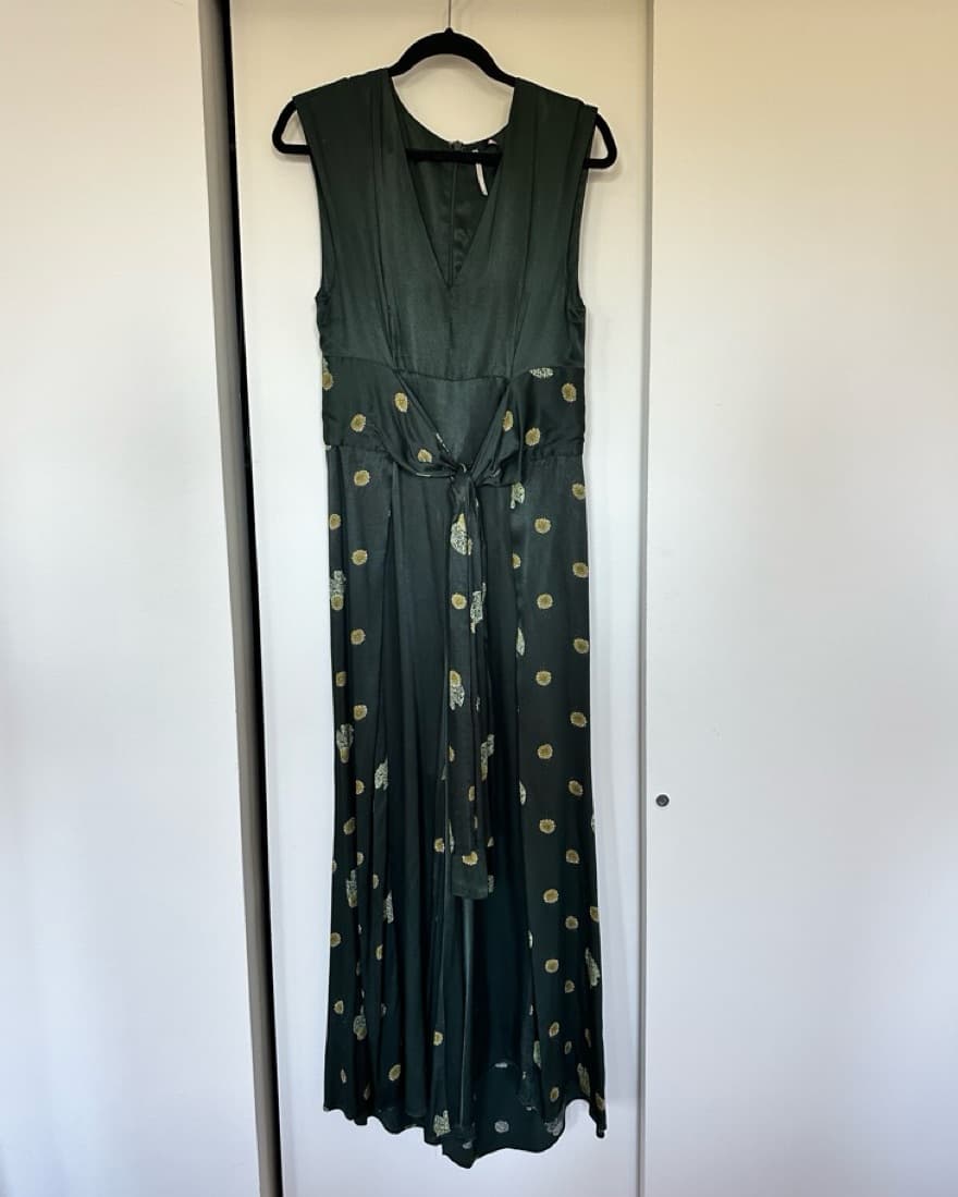 Free People Green Printed Jumpsuit - Image 6