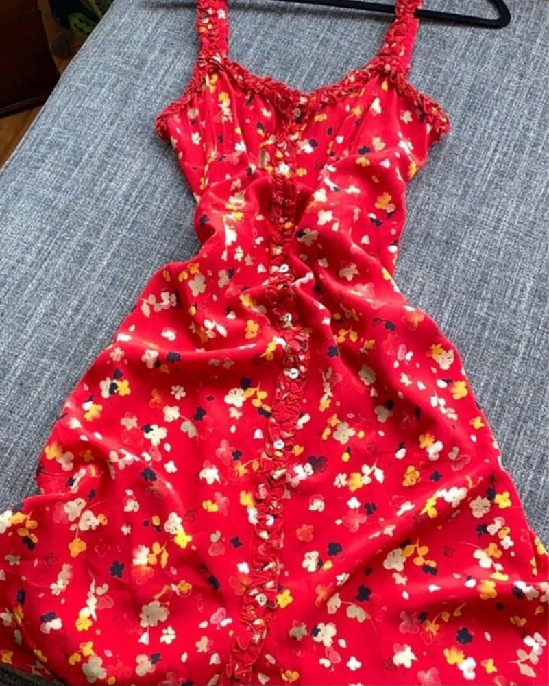 Realisation Par Floral Red Midi Dress  - Image 2