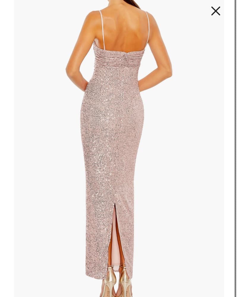 Mac Duggal x Ieena Sequin Bow Dress - Image 2