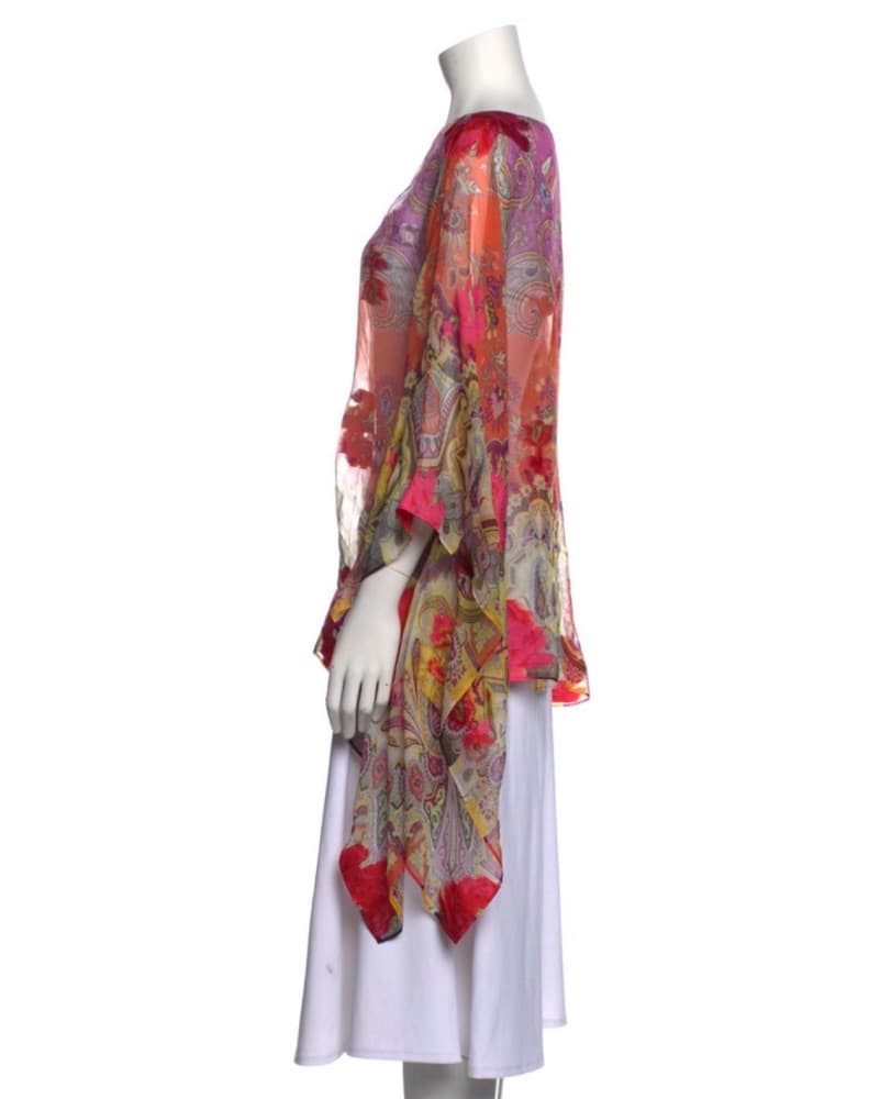 Etro Silk Poncho - Image 4