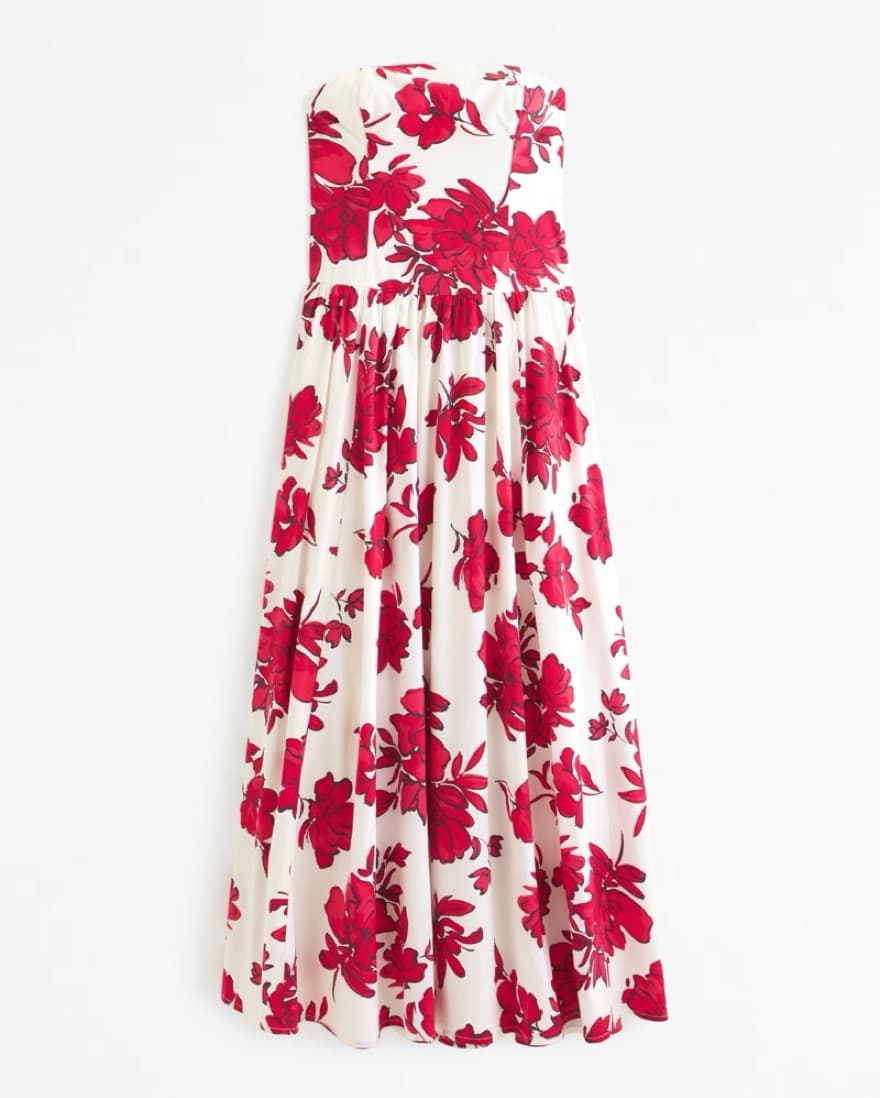 Red Floral Dress - Image 2