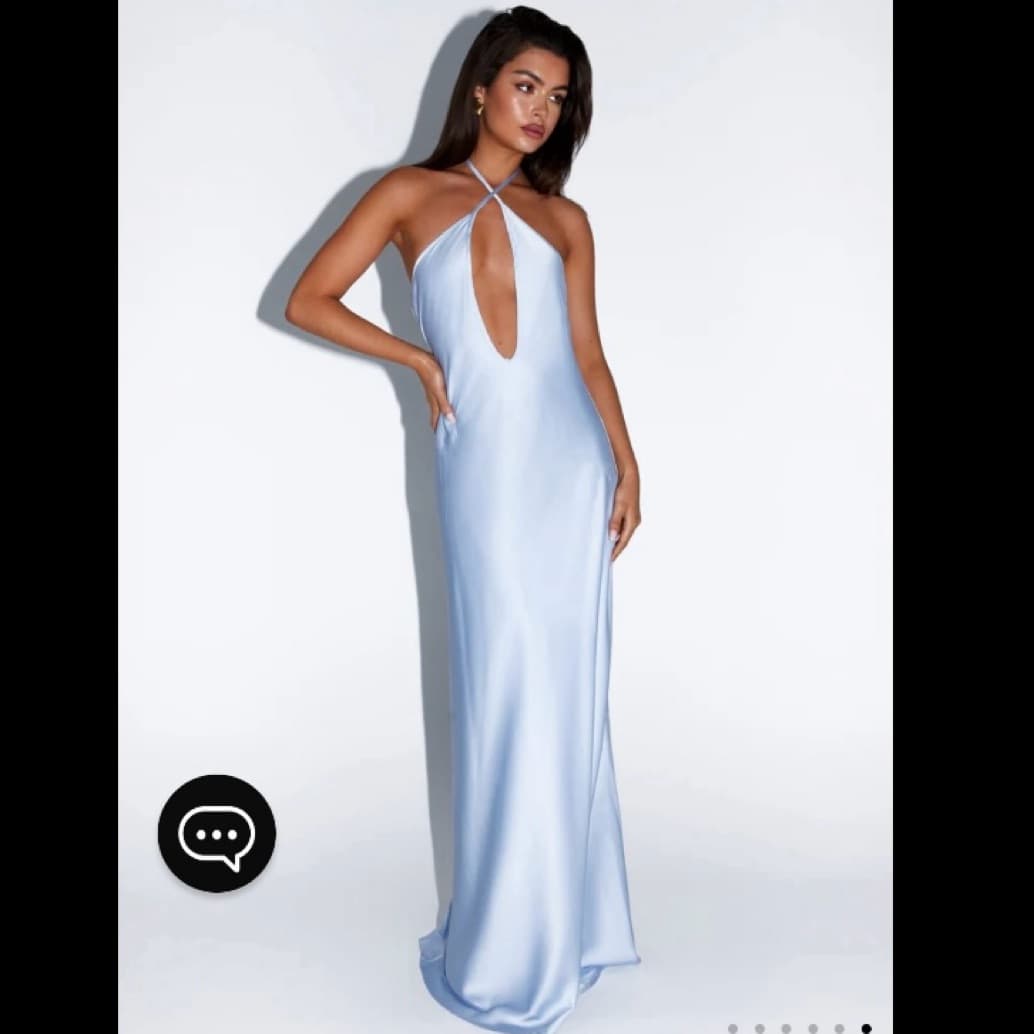Baby Blue Silk Gown - Image 1
