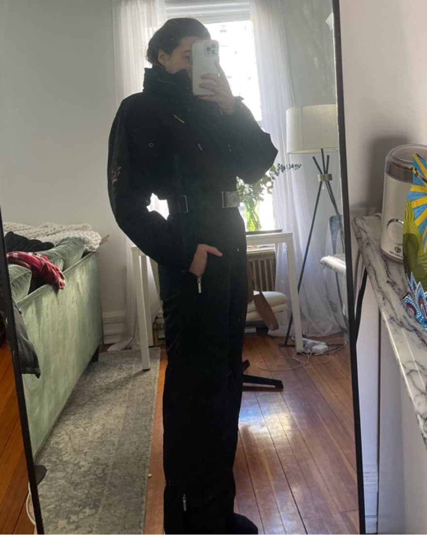Vintage Metropolis Black Ski Jumpsuit  - Image 2