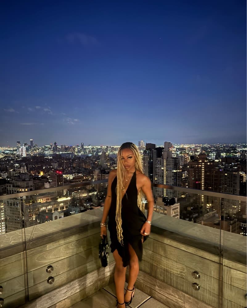 Alice+Olivia Halter Backless Dress - Image 2