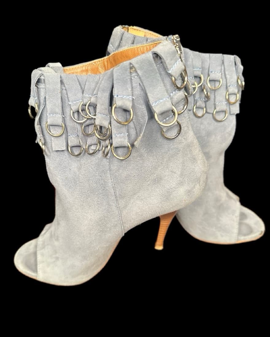 Suede Jeans Boots - Image 2