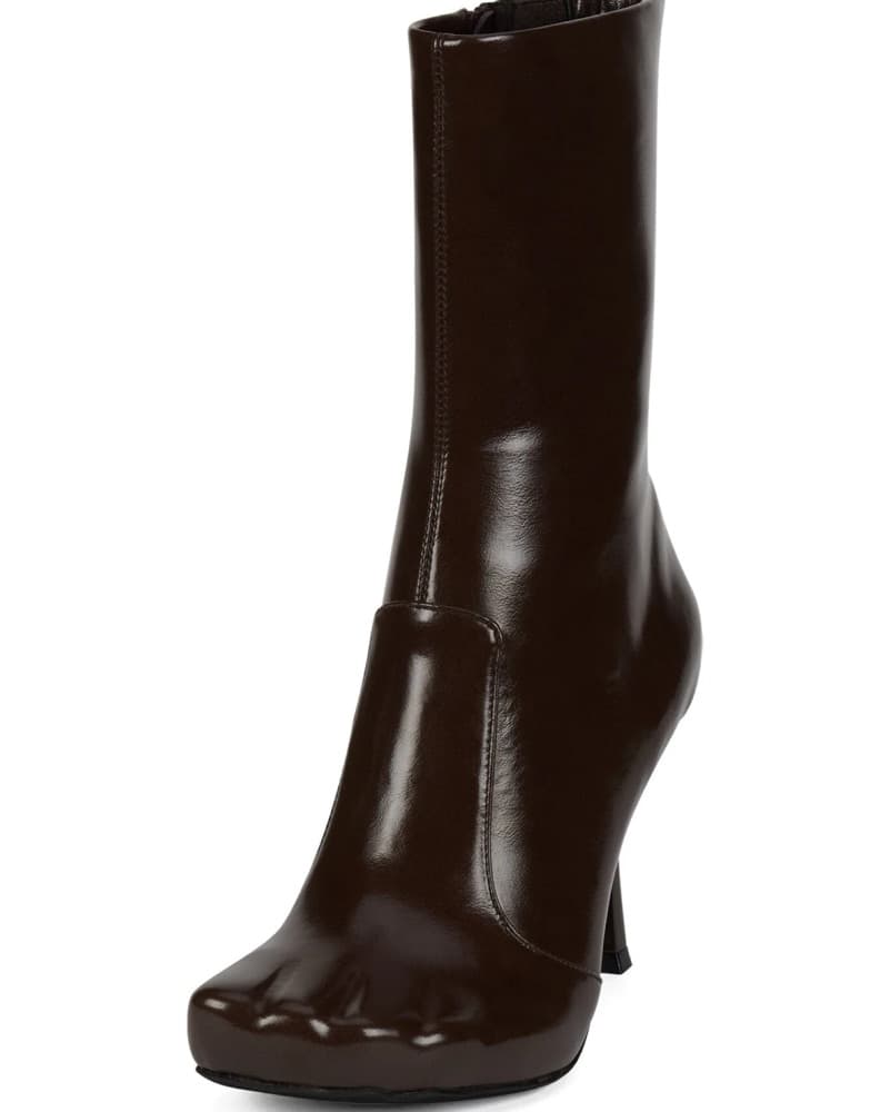 Jeffrey Campbell Brown “Visionary” boots - Image 1