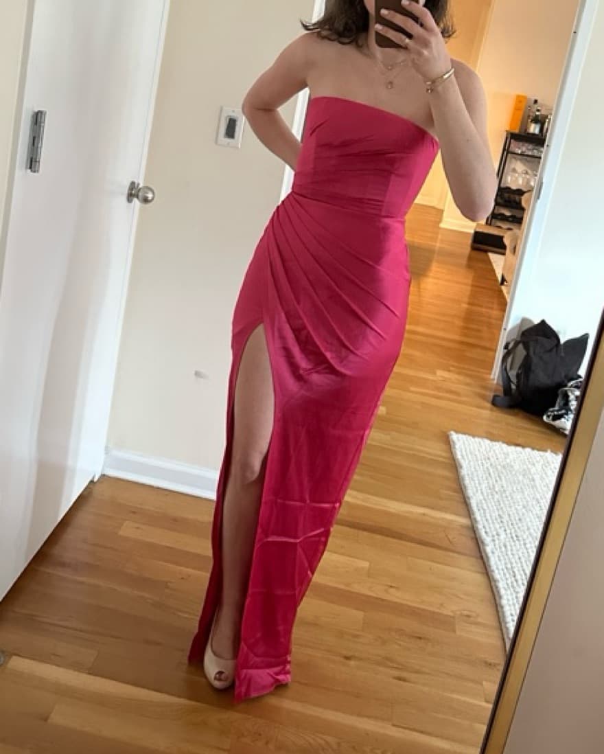 Sau Lee Priyanka Dress (Hot Pink) - Image 4