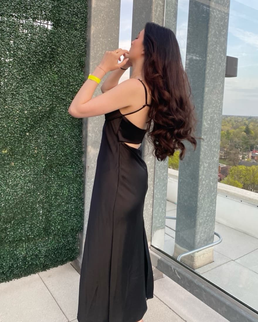Elegant Black Maxi Dress - Image 3