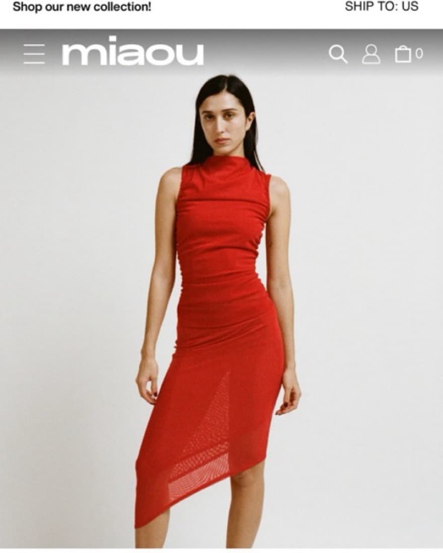 Miaou Red Skirt And Top Set - Image 3