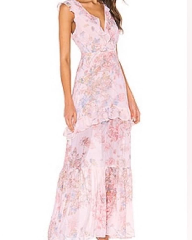 BCBGeneration Floral Ruffle Maxi Dress - Image 1