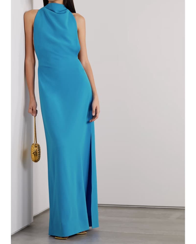 Proenza Schouler Open Back Blue Dress - Image 1