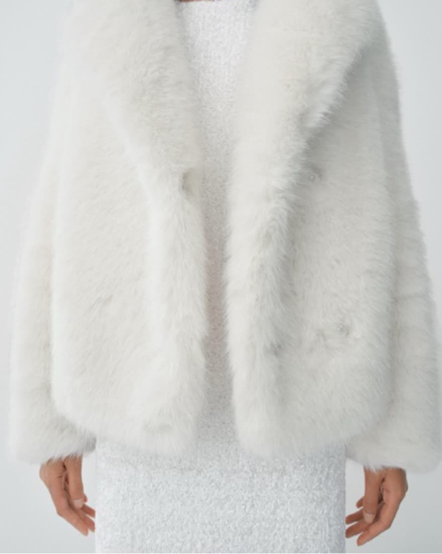 Zara Faux Fur Jacket ZW Collection - Image 5