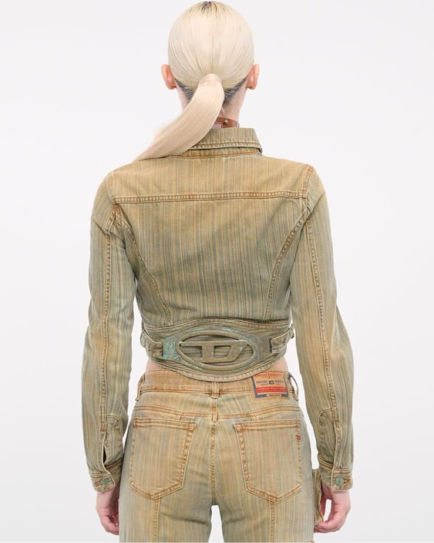 DIESEL Cropped Jacket (DE-SLIMMY-FSD) - Image 4