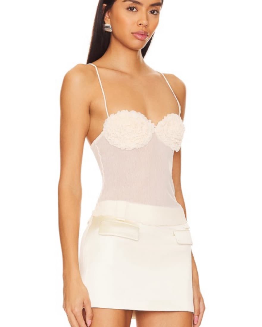 Lovers And Friends Sheer White Top - Image 1