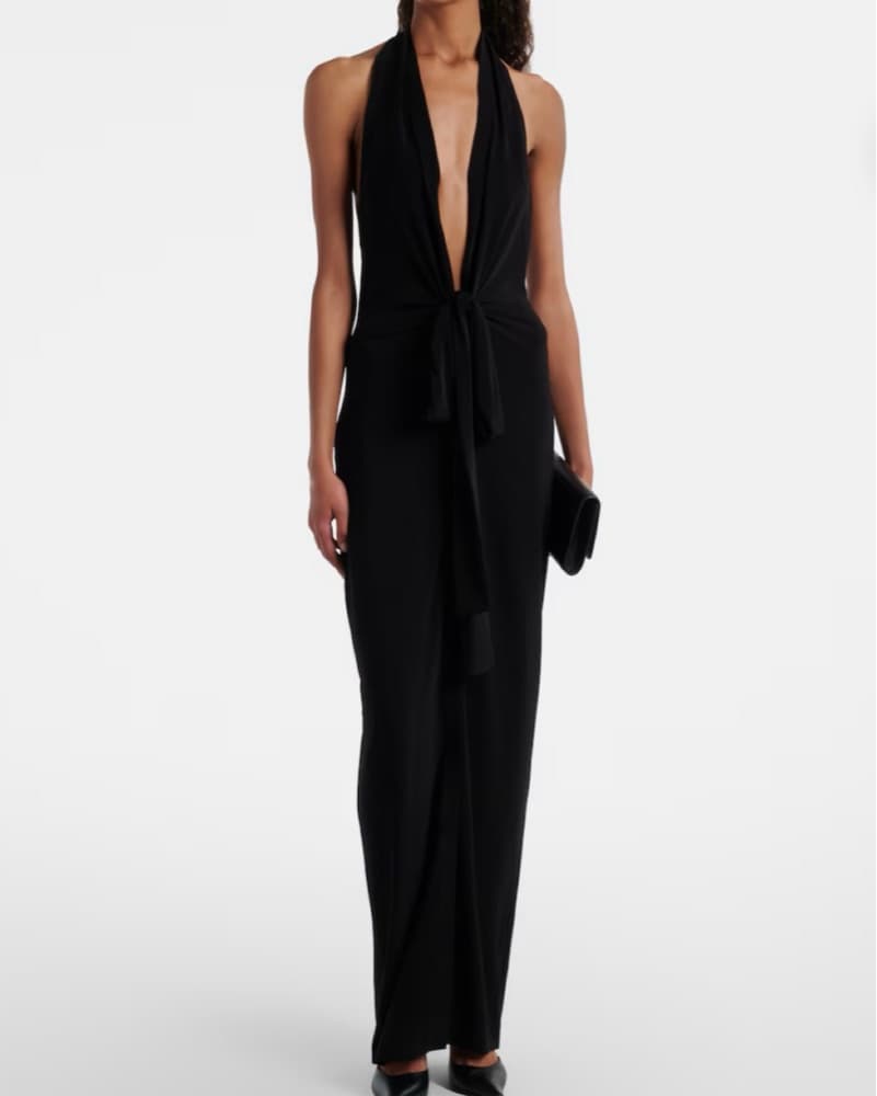 Norma Kamali Halterneck Maxi Dress - Image 1