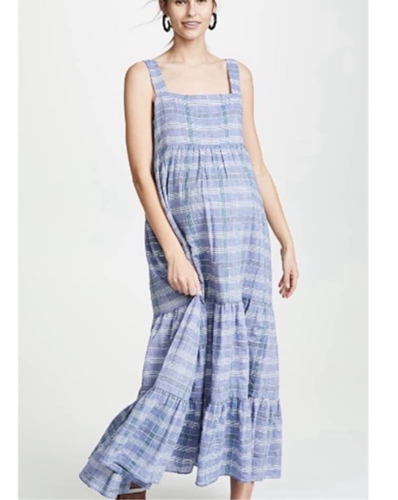 Hatch Jules Chambray Maternity Dress - Image 1