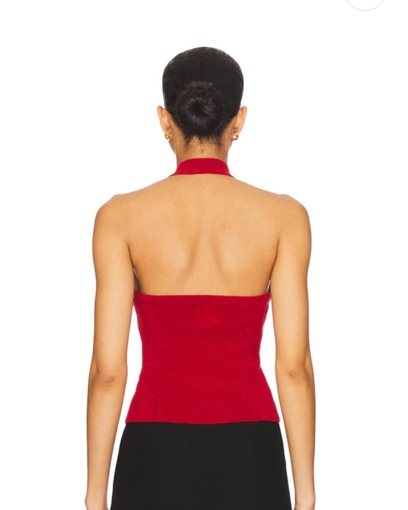 With Jean Rose Top Red - Image 4