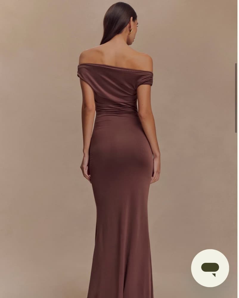 Meshki Kinsley Maxi Dress Brown - Image 3