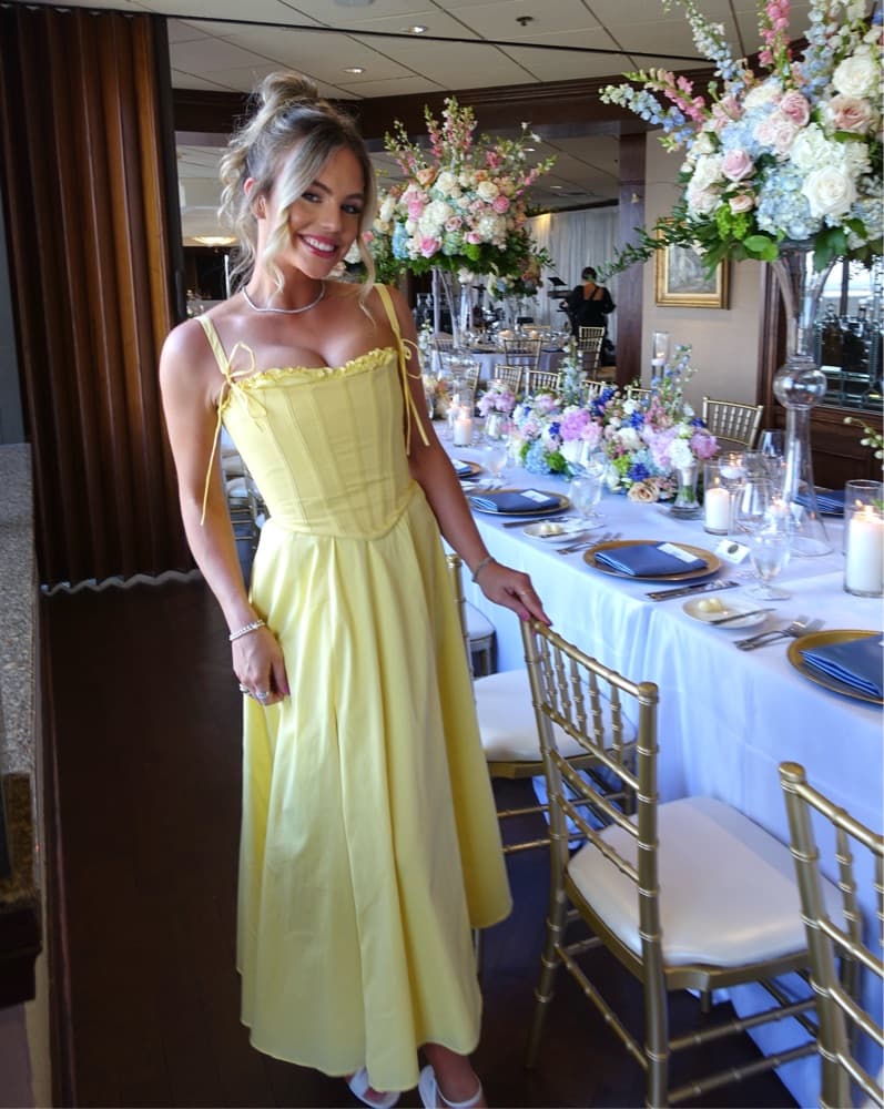 Elegant Yellow Dress - Image 5