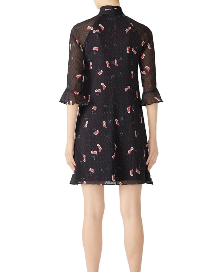 Slate & Willow Black Flower Petal Dress  - Image 3