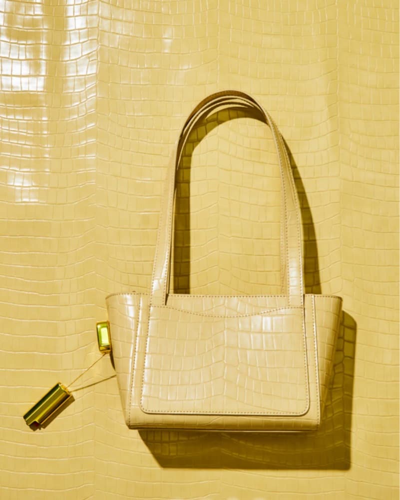 Chic Croc-Embossed Tote - Image 3