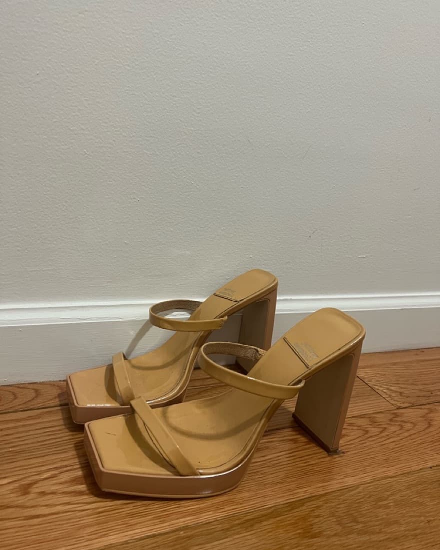 Square Toe Jeffrey Campbell Pumps - Image 1